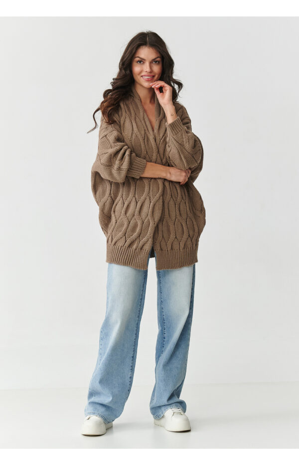 Cardigan model 217408 Makadamia