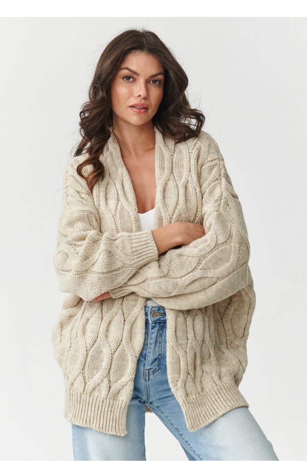 Cardigan model 217409 Makadamia