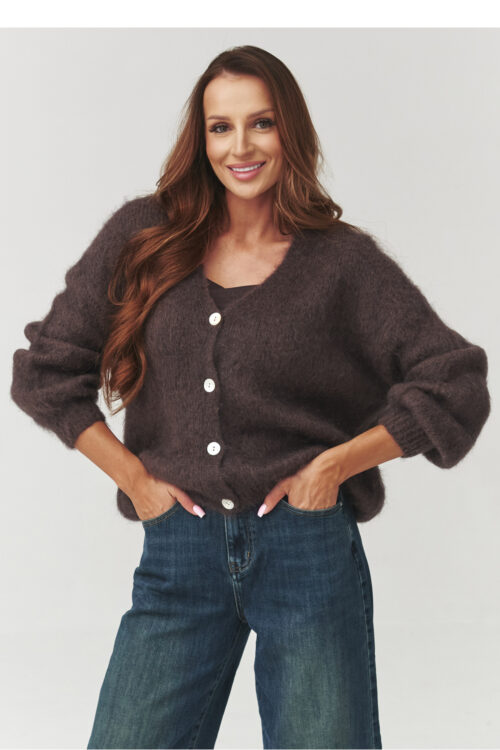 Cardigan model 219736 Makadamia