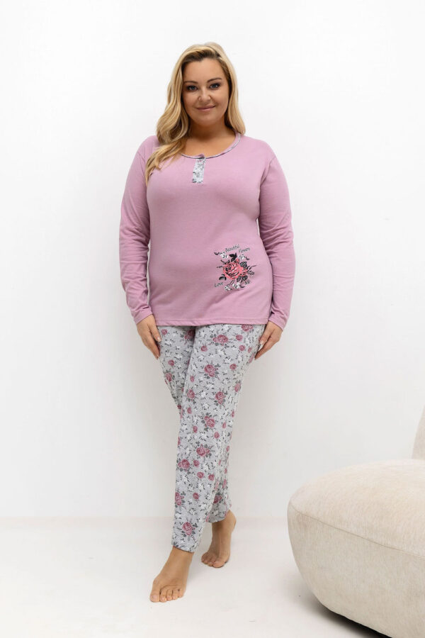 1103121 Plus Size Pajamas model 221188 Forever Pink