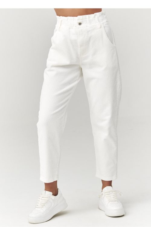 1110128 corduroy trousers model 223242 Makadamia