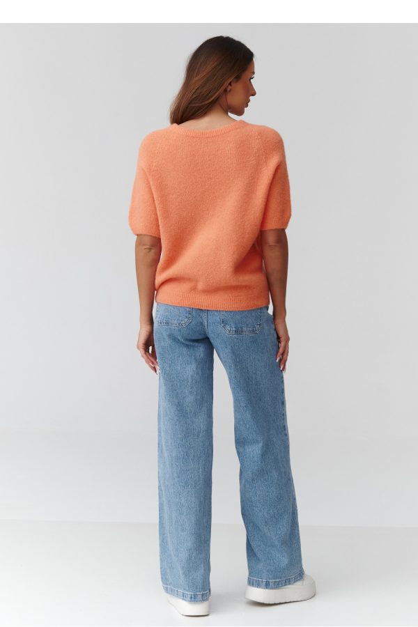 1112944 Short sleeve sweater model 224080 Makadamia