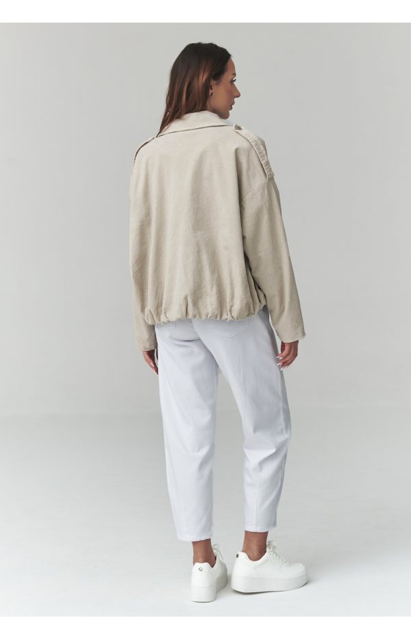 Corduroy jacket model 225692 Makadamia